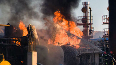 آخرین اخبار از آتش سوزی در پالایشگاه نفت آفتاب بندرعباس